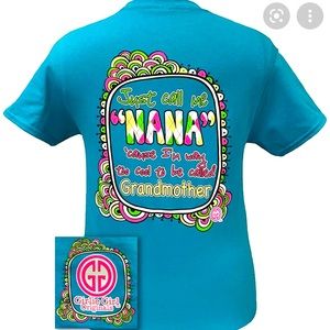 Girlie Girl Originals “Nana Grandmother” Tee Blue